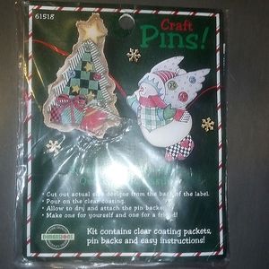 Christmas craft pins